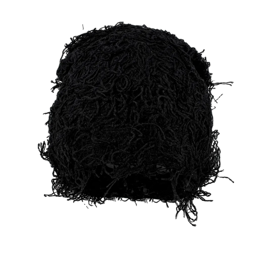 'NOIR SHAG BEANIE'