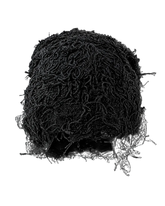 NOIR SHAG BEANIE